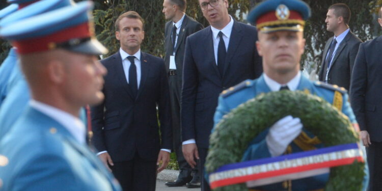 Predsednik Francuske u Beogradu (FOTO, VIDEO)