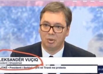 Kosovska televizija: Vučić potpisan kao predsednik Albanije – urednik kaže „tehnička greška“