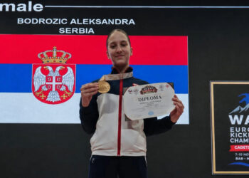 Aleksandra Bodrožić šampionka Balkana u karateu, istorijsko zlato za „Železničar“
