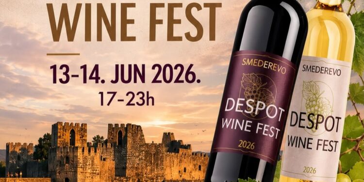 Smederevska tvrđava postaje centar vinske scene: Stiže Despot Wine Fest