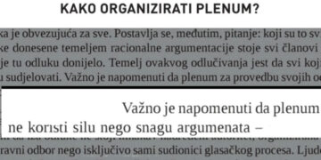 Blokadna kuharica: Plenum sprovodi odluke ne silom, već snagom argumenata – 6 DEO