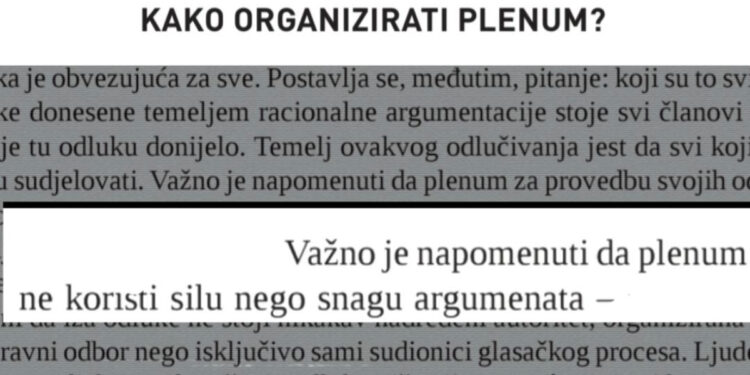 Blokadna kuharica: Plenum sprovodi odluke ne silom, već snagom argumenata – 6 DEO