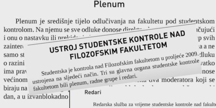 Blokaderska kuharica: plenum, radne grupe, sekcije, redari – 4. Deo