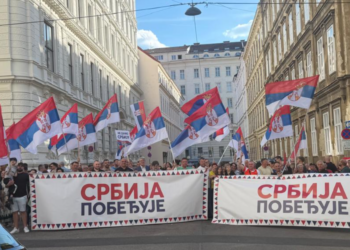 ,,Srbija Pobeđuje“: Srpska dijaspora u Beču okupila se u znak podrške otadžbini