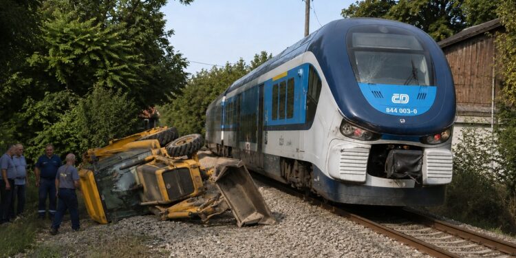 Incident na železnici u Salcburgu: Voz oštećen nakon sudara sa bagerom