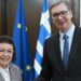 Predsednik ugostio ministarku kulture Grčke: Beograd i Atina čuvaju zajedničko nasleđe